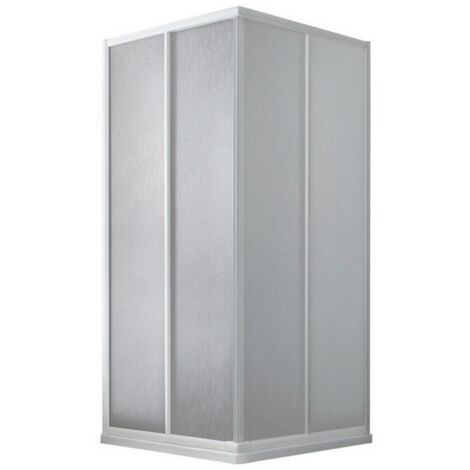 1PZ BOX DOCCIA IN ACRILICO col.Bianco cm.65-80x65-80x183 h