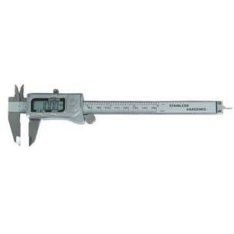 1PZ calibro centesimale digitale cursore bloccaggio vite lettura utile mm150