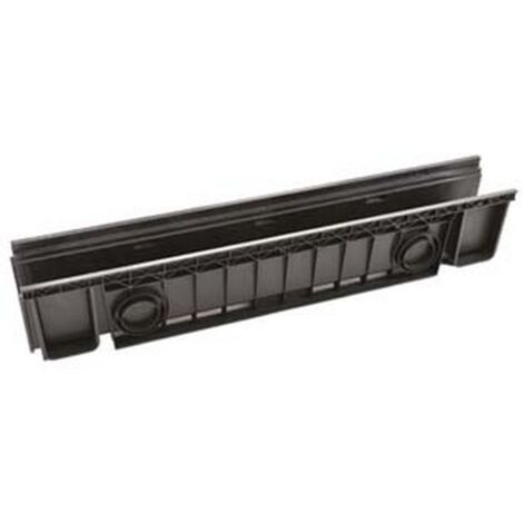 1PZ CANALETTA IN ABS CM.100 NERA - cm.100x20x15h