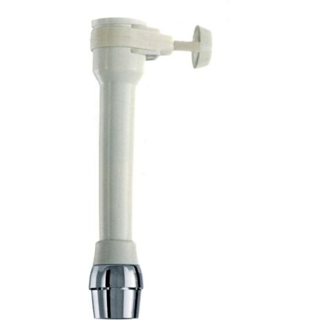 1PZ CANNUCCIA PER RUBINETTI CON AREATORE CROMATO cm. 15
