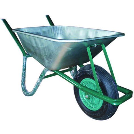 1PZ CARRIOLA TELAIO IN ACCIAIO CON VASCA ZINCATA LT.85 - vasca zincata lt.85