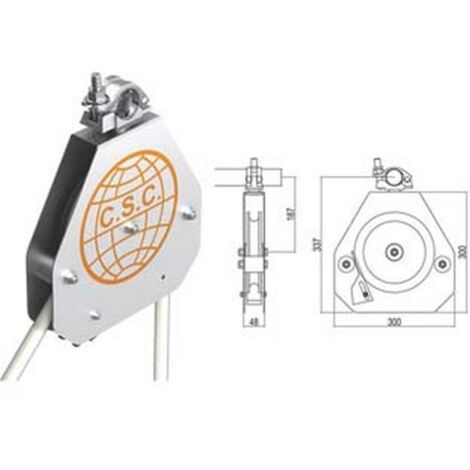 1PZ CARRUCOLA DI SICUREZZA CON FRENO AUTOBLOCCANTE KG.50 - mm.300x300