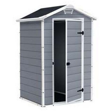 1PZ casetta da giardino manor grigia - cm.129x103x196h