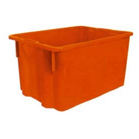 1PZ CASSA IN POLIPROPILENE SOVRAPPONIBILE INSERIBILE - lt.40 cm.52x36x31h.