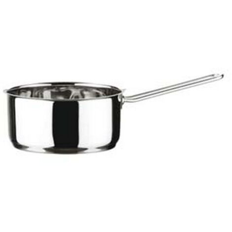 1PZ CASSERUOLA 1 MANICO IN ACCIAIO INOX 18/10 - cm.14