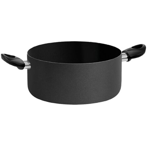 1PZ CASSERUOLA DUE MANICI 'BLACK LINE' Ã˜ cm. 20 - h.9,5 - capacitÃ  3 lt.