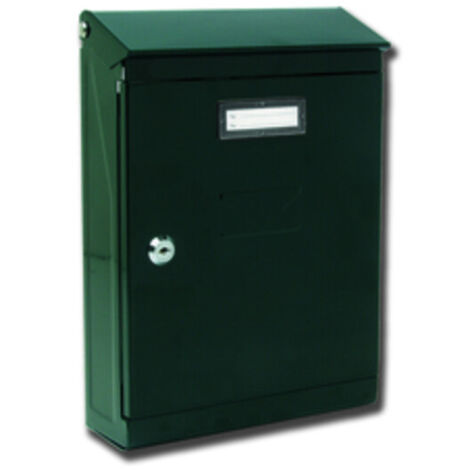 1PZ CASSETTA POSTALE MOD.EVOLUZIONE CON TETTO E SERRATURA A CILINDRO H.320 VERDE