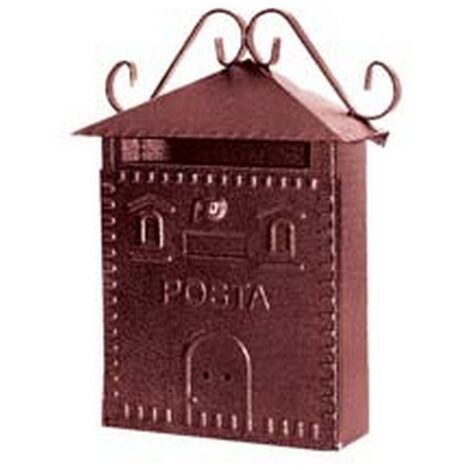 1PZ CASSETTA POSTALE RUSTICA - cm.30x10x36h.