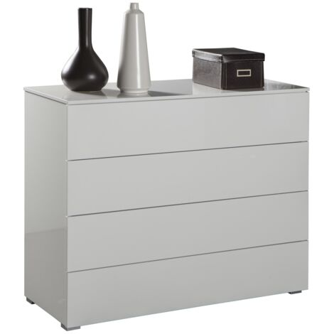 1PZ CASSETTONE LINEA 'PRIVILEGIO' cm. 44 x 108 x h.85 - bianco laccato (4 casse