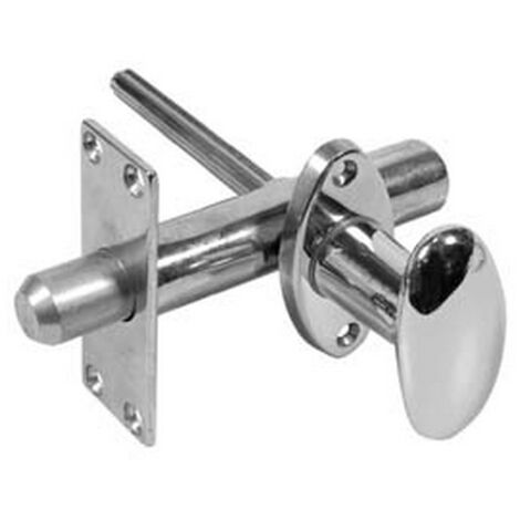 1PZ CATENACCIO A CREMAGLIERA DA INFILARE IN OTTONE CROMATO - ø mm.17x80