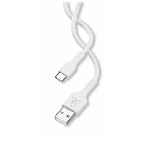 1PZ CAVO USB FLESSIBILE 3M BIANCO TYPE C