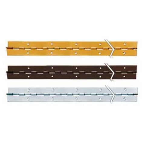 1PZ CERNIERE A METRAGGIO DA MT.2  - mm.40x0,7 ferro ottonato
