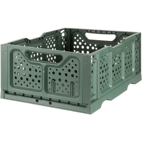 1PZ CESTA CASALINGA PIEGHEVOLE 'OPLA'' colore verde