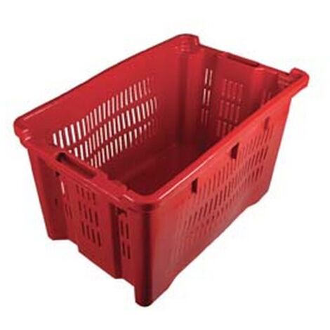 1PZ CESTA ORTOFRUTTA FONDO CHIUSO IMPILABILE - lt.40 cm.56x35x31h.
