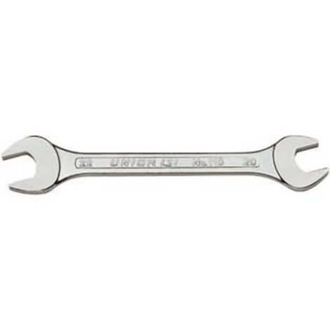 1PZ CHIAVI A FORCHETTA CROMATE DOPPIE FISSE  -mm.20x22