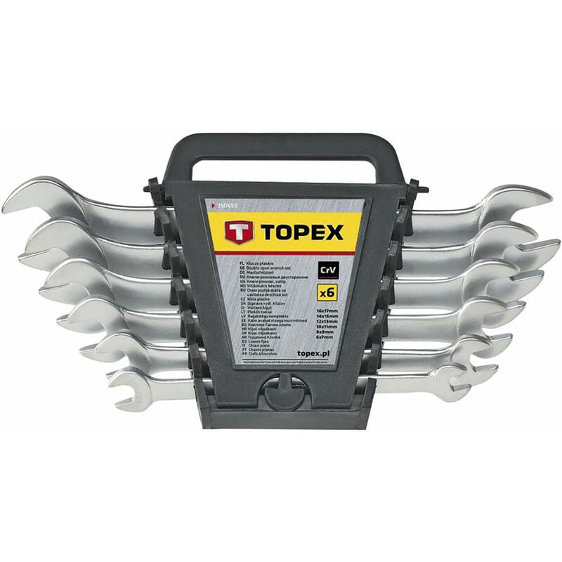 Image of Topex - 1PZ chiavi a forchetta doppia in serie (6-22) 8 pezzi