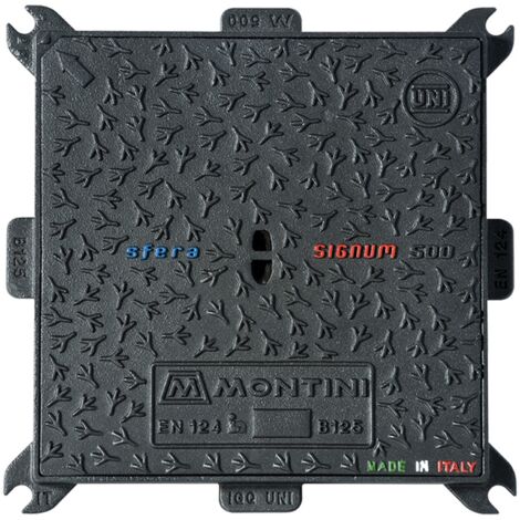 1PZ CHIUSINO IN GHISA B125 SIGNUM - 70 x 70 - Kg 33