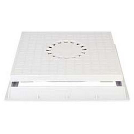 1PZ CHIUSINO SIFONATO CON TELAIO PER POZZETTO - cm.40x40 -  cm.17,5
