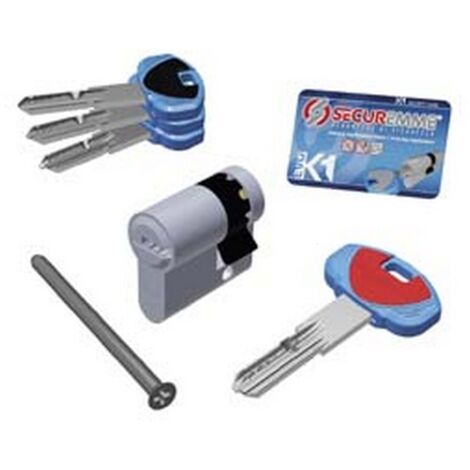 1PZ CILINDRO SAG. PROFILO EUROPEO "EVOK1" CODOLO 1+1 CHIAVI 0CK2 SERIE 3100 - MM.30X10 (3101MCS30101X3)