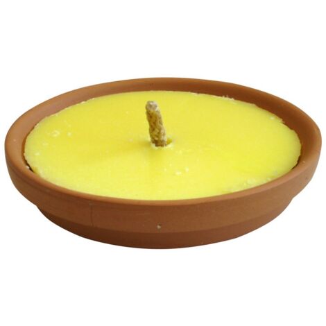 1PZ CITRONELLA IN PADELLA DI TERRACOTTA MADE INTALY Ø cm. 14