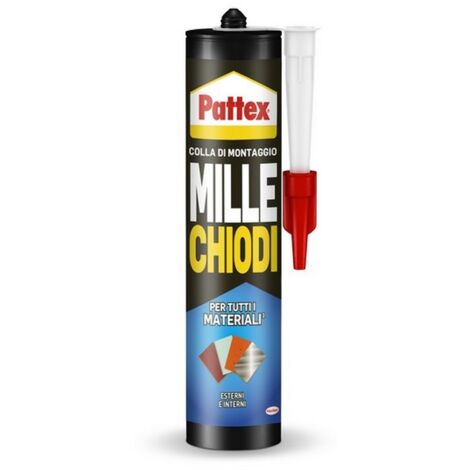 1PZ COLLA PATTEX MILLE CHIODI RESISTENTE ACQUA cartuccia gr. 450