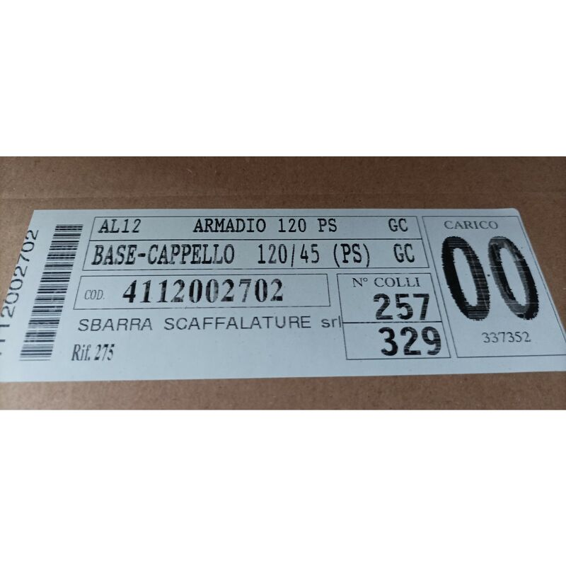 1PZ collo base-cappello per metallo-armadio per