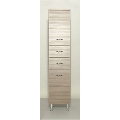 1PZ COLONNA BAGNO FRANCESCA 2 ANTE +2 CASSETTI OLMO