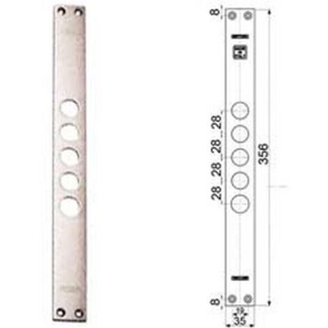 1PZ CONTROPIASTRE SERRATURE PORTE BLINDATE 94254 interasse mm37, mm35x356x3