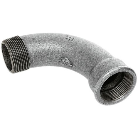 1PZ CURVA MASCHIO /FEMMINA GHISA ZINCATA GR.1 FIG.1
