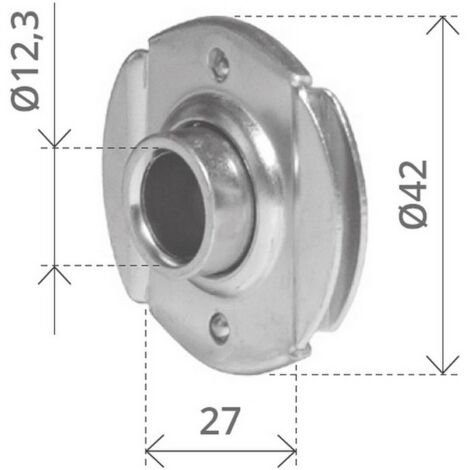 1PZ CUSCINETTO TONDO Ø mm. 42 foro rullino Ø mm. 12,3