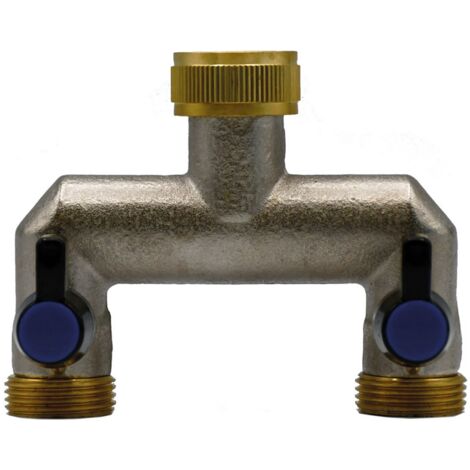 1PZ DERIVAZIONE IN METALLO A DUE VIE 3/4-3/4x3/4x3/4