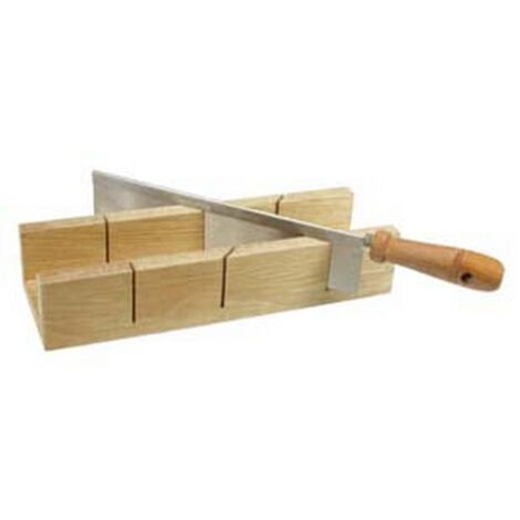 1PZ DIMA TAGLIACORNICI IN LEGNO CON SEGA - MISURE DIMA MM.300X95X60 INTERNO