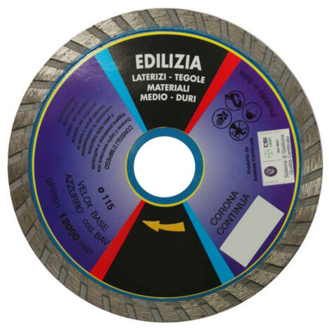 1PZ DISCO DIAMANTATO UNIVERSALE CORONA CONTINUA  Ï mm. 115