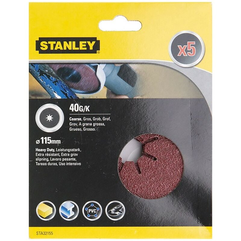Stanley - 1PZ disco in carta abrasiva per