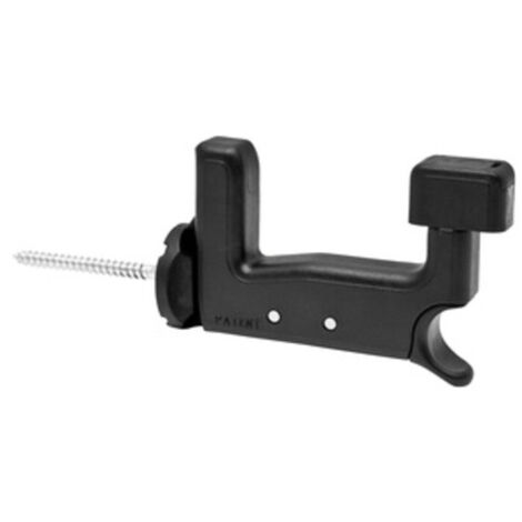 1PZ FERMAIMPOSTE IN PLASTICA "GRILLO" NERO MM 70