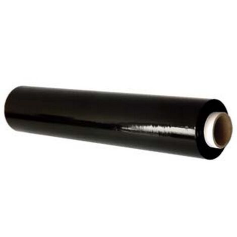 1PZ FILM ESTENSIBILE MACCHINABILE NERO - cm.50h. lunghezza rotolo mt.1300 - spessore My23