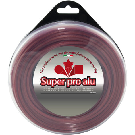1PZ FILO NYLON ALUMADE QUADRO 4X25MT RED
