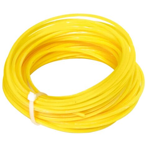 1PZ FILO PENTABOLATO PER DECESPUGLIATORE Col. Giallo  mm. 3,0x15 mt.