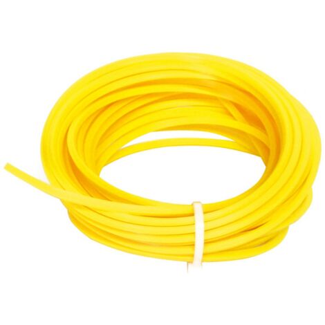 1PZ FILO QUADRATO PER DECESPUGLIATORE Col. Giallo  mm. 5,0x41 mt.