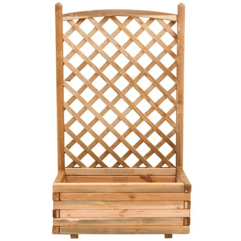 1PZ FIORIERA IN PINO IMPREGNATO CON GRIGLIA CM 80X40X180