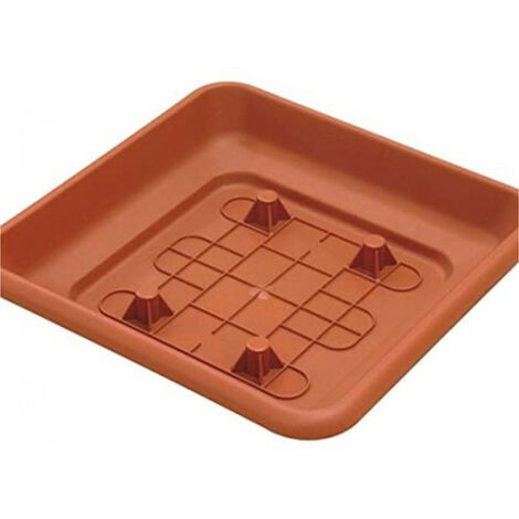 1PZ FIORIERA QUADRA sottovaso cm 39 x 39 per fioriera LAURUS