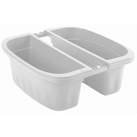 1PZ FIORIERA RETTANGOLARE DOPPIA KLUNIA Col. Panna cm. 40x19,8x18,5 h