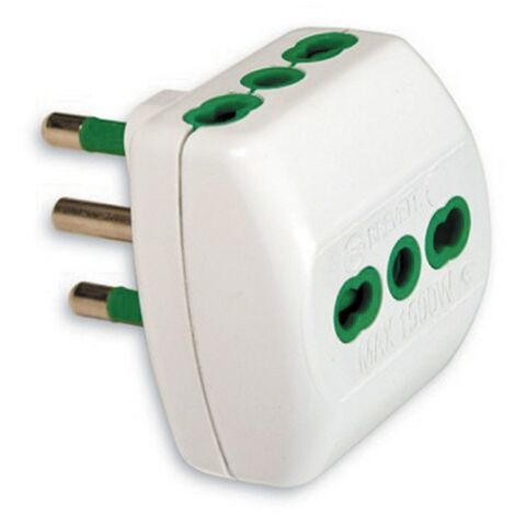 1PZ FME ART. 87.180BL ADATTATORE 16A+Terra/3 BIPASSO
