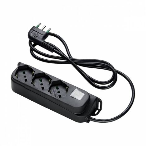 1PZ FME ART.47.461 MULTIPRESA 3P BIP/SC+INT. NERO