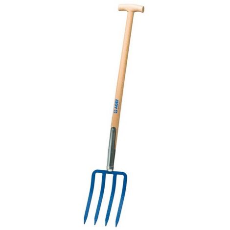 1PZ FORCA PER VANGARE 4 denti manico a T cm. 80