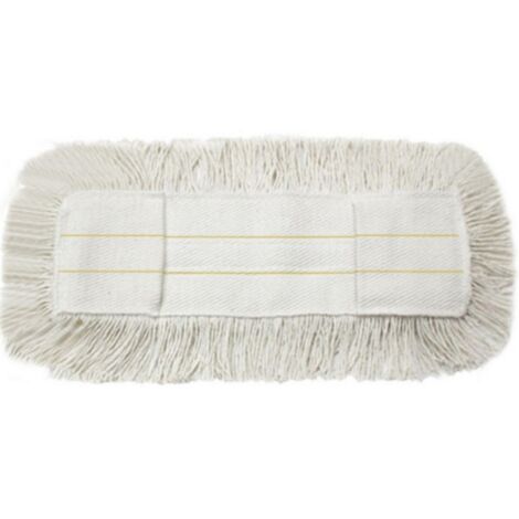 1PZ FRANGIA DI RICAMBIO PER SCOPA CON FIOCCO IN COTONE cm. 60