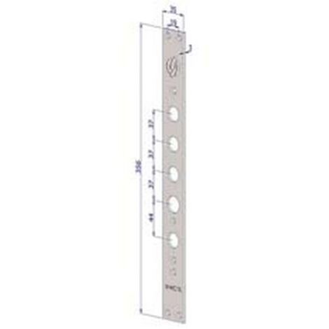 1PZ FRONTALE PER SERRATURE PORTE BLINDATE IN ACCIAIO INOX INTERNO 37 FR2530 - (FR2530XAI37)