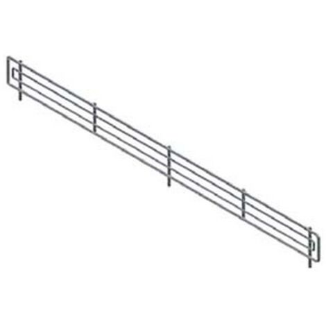 1PZ FRONTALINO IN FILO CROMATO - mm.1000 l.x80 h.