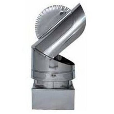 1PZ FUMAIOLO GIREVOLE PAPPAGALLO ZINCATO Quadrato cm. 37x37