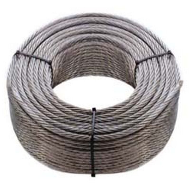 1 Pz Fune Metallica in Acciaio Zincato - Mm.6 in